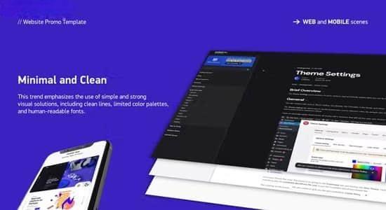 AE模板-网站网页快速展示介绍动画 Fast Website Promo