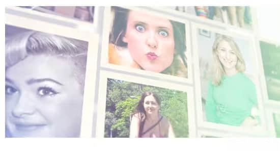 AE模板-时尚相框电子相册照片展示动画 Trendy Photo Frames