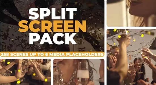 AE/PR模板-258个动态画面拼贴视频分屏预设 Split Screen Pack AE/PR模板-258个动态画面拼贴视频分屏预设 Split Screen Pack