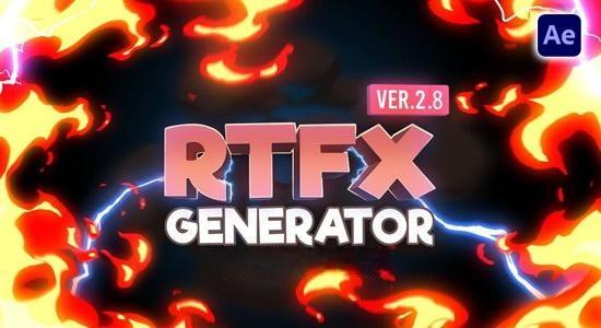 AE脚本-1850种手绘动漫雷电能量爆炸游戏火焰烟雾流体MG动画元素 RTFX v2.8.1+视频素材 AE脚本-1850种手绘动漫雷电能量爆炸游戏火焰烟雾流体MG动画元素 RTFX v2.8.1+视频素材