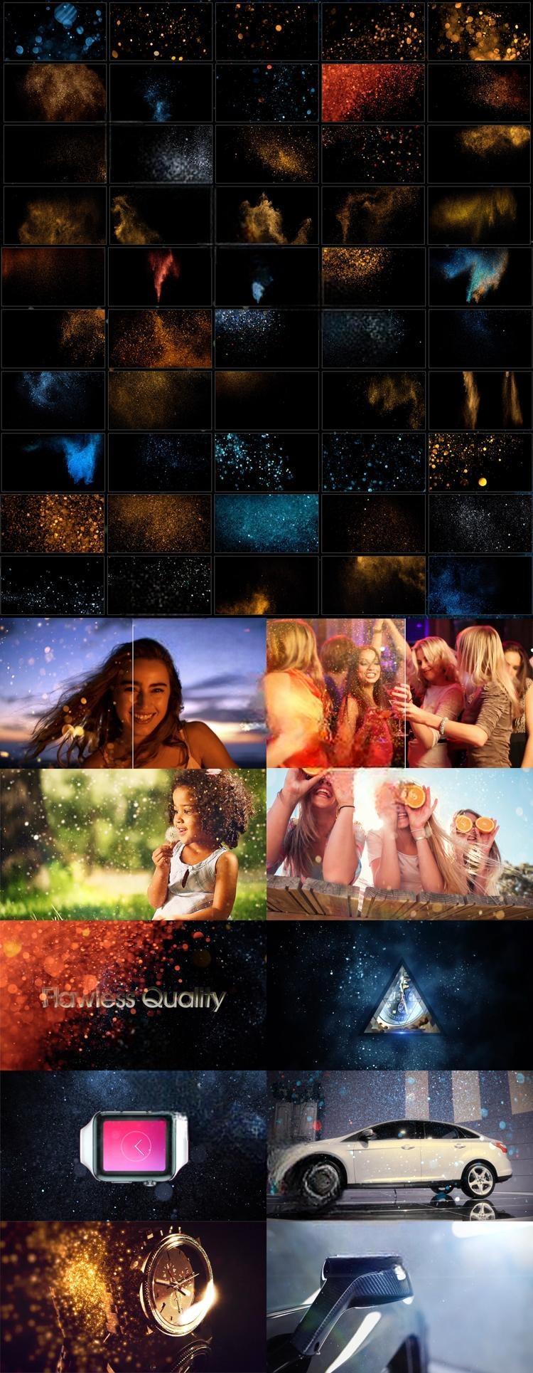 视频素材:50组4K大气华丽闪耀金色粒子飞舞素材 mGlitter 视频素材:50组4K大气华丽闪耀金色粒子飞舞素材 mGlitter