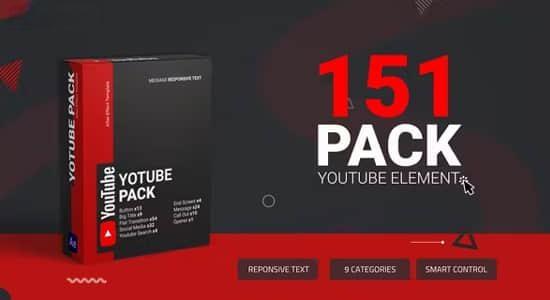 AE模板-151个网络社交媒体视频制作包装动画 Unique YTB Pack AE模板-151个网络社交媒体视频制作包装动画 Unique YTB Pack