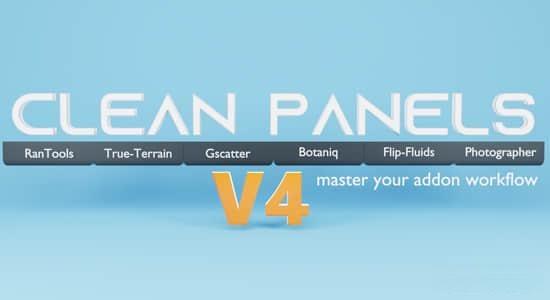 工作流程界面管理Blender插件 Clean Panels V4.1.0