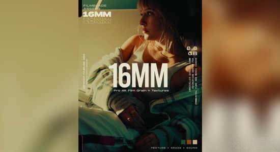 4K视频素材-复古16MM老电影胶片颗粒刮痕边框纹理叠加动画 4K视频素材-复古16MM老电影胶片颗粒刮痕边框纹理叠加动画