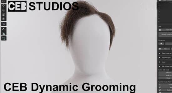 Blender插件-动态修饰粒子毛发 Dynamic Grooming 0.67 Blender插件-动态修饰粒子毛发 Dynamic Grooming 0.67