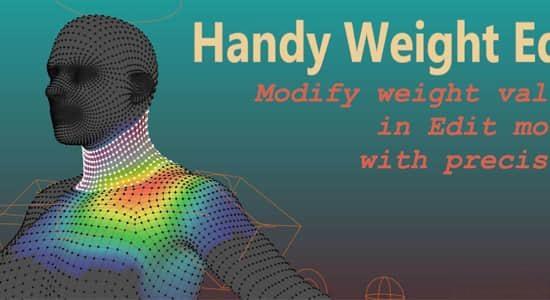 模型权重编辑Blender插件 Handy Weight Edit V1.2.2 模型权重编辑Blender插件 Handy Weight Edit V1.2.2