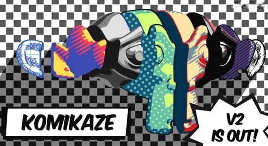 二维卡通动漫材质着色器资产Blender预设 Komikaze V2.1 二维卡通动漫材质着色器资产Blender预设 Komikaze V2.1