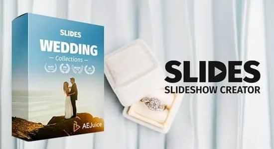 浪漫爱情婚礼幻灯片展示电子相册效果动画AE/PR模板 Slides – Wedding Collection 浪漫爱情婚礼幻灯片展示电子相册效果动画AE/PR模板 Slides – Wedding Collection