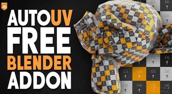 Blender插件-自动展UV工具 AutoUV V1.0.1 Blender插件-自动展UV工具 AutoUV V1.0.1