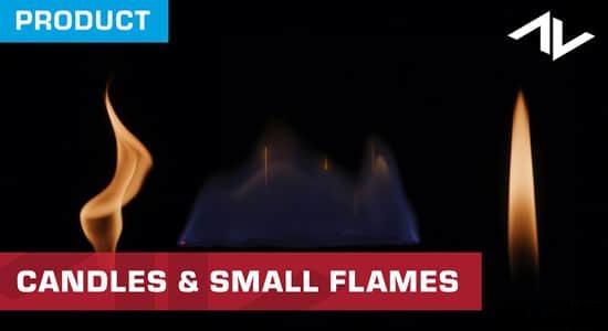 视频素材-31组真实火焰火苗燃烧动画（带透明通道）Candles & Small Flames