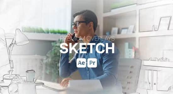 AE/PR模板-手绘素描风格视觉特效动画 Premium Overlays Sketch AE/PR模板-手绘素描风格视觉特效动画 Premium Overlays Sketch