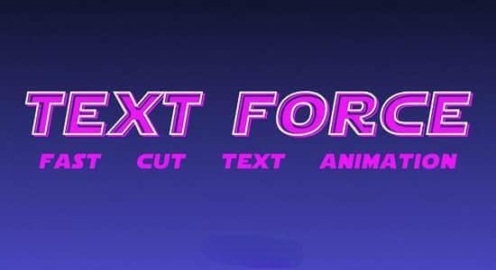 根据音频自动生成快闪文字标题动画AE脚本 Text Force v1.9.0+使用教程
