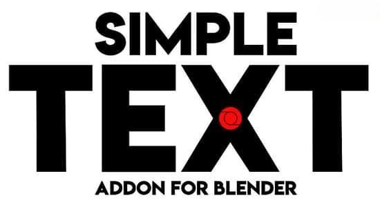 Blender插件-三维文字动画预设 Simple Text Addon V1.1.1 Blender插件-三维文字动画预设 Simple Text Addon V1.1.1