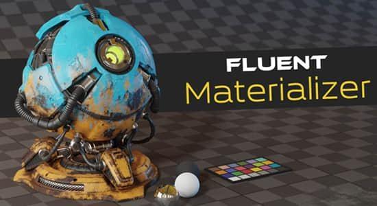 烘焙制作自定义材质Blender插件 Fluent Materializer V1.4