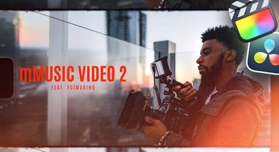 达芬奇插件-短视频音乐MV宣传文字标题转场特效包装动画 mMusic Video 2