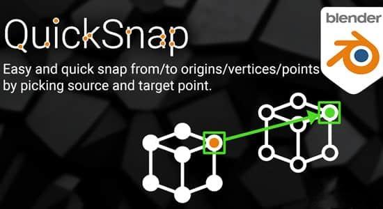 Blender插件-顶点吸附对齐工具 QuickSnap v1.4.7 Blender插件-顶点吸附对齐工具 QuickSnap v1.4.7