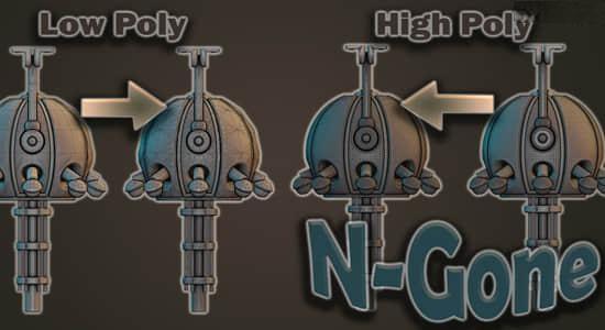 Blender插件-模型优化处理工具 N-Gone Pro V1.35+使用教程