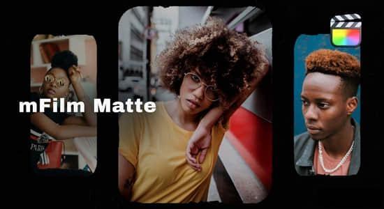 FCPX插件-82个复古怀旧老电影胶片边框遮幅多画面分屏插件