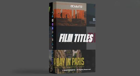 AE/PR/PS/FCPX/达芬奇模板-25组电影海报文字标题排版宣传展示预设 Film Titles AE/PR/PS/FCPX/达芬奇模板-25组电影海报文字标题排版宣传展示预设 Film Titles