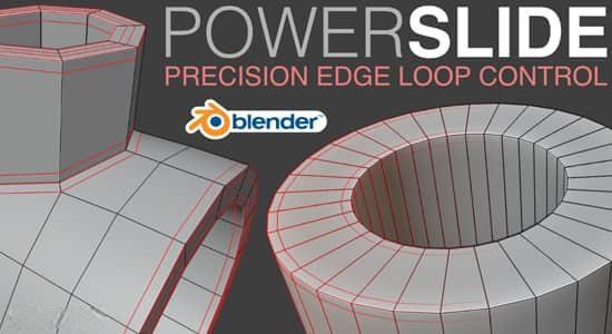 细分模型精确添加边缘布线Blender插件 PowerSlide V1.0.1 细分模型精确添加边缘布线Blender插件 PowerSlide V1.0.1