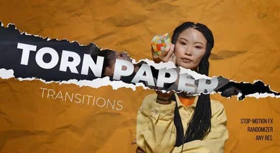 达芬奇模板-纸张撕裂定格动画转场过渡预设 Torn Paper Transitions 达芬奇模板-纸张撕裂定格动画转场过渡预设 Torn Paper Transitions