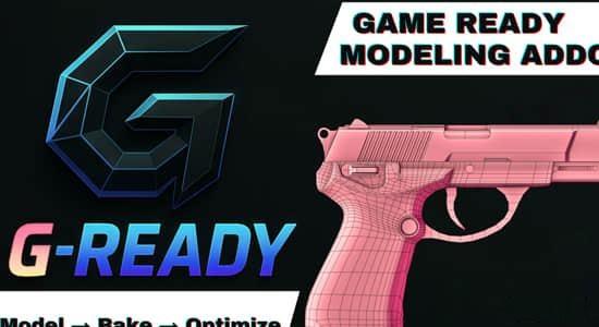 Blender插件-次世代游戏道具建模烘焙优化工具 G-Ready – Game Ready Modeling Tools v1.5.0 Blender插件-次世代游戏道具建模烘焙优化工具 G-Ready – Game Ready Modeling Tools v1.5.0