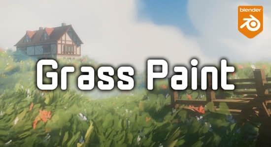 Blender预设-动漫卡通风格草地资产 Stylized Animated Grass – Grass Paint V2.0 Blender预设-动漫卡通风格草地资产 Stylized Animated Grass – Grass Paint V2.0
