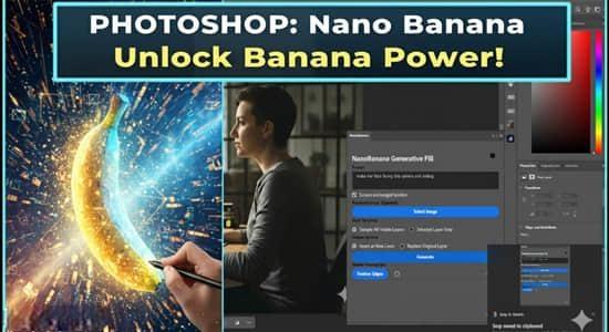 PS插件-AI智能模型生成图像编辑工具 Nano Banana Generative Fill 2.0.0 含使用教程 PS插件-AI智能模型生成图像编辑工具 Nano Banana Generative Fill 2.0.0 含使用教程