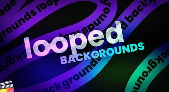 FCPX插件-50种现代时尚抽象图形循环背景动画 FCPX插件-50种现代时尚抽象图形循环背景动画