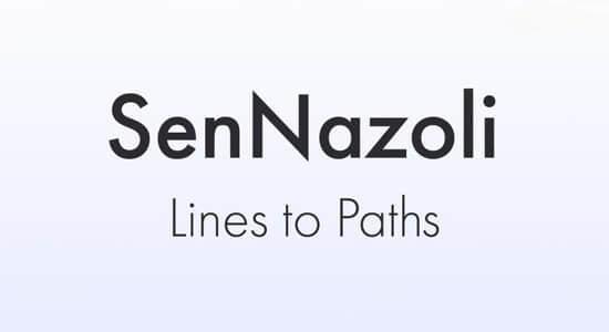 AE插件-将手绘线条转换为路径动画 SenNazoli Lines to Paths v1.0 Win 含使用教程
